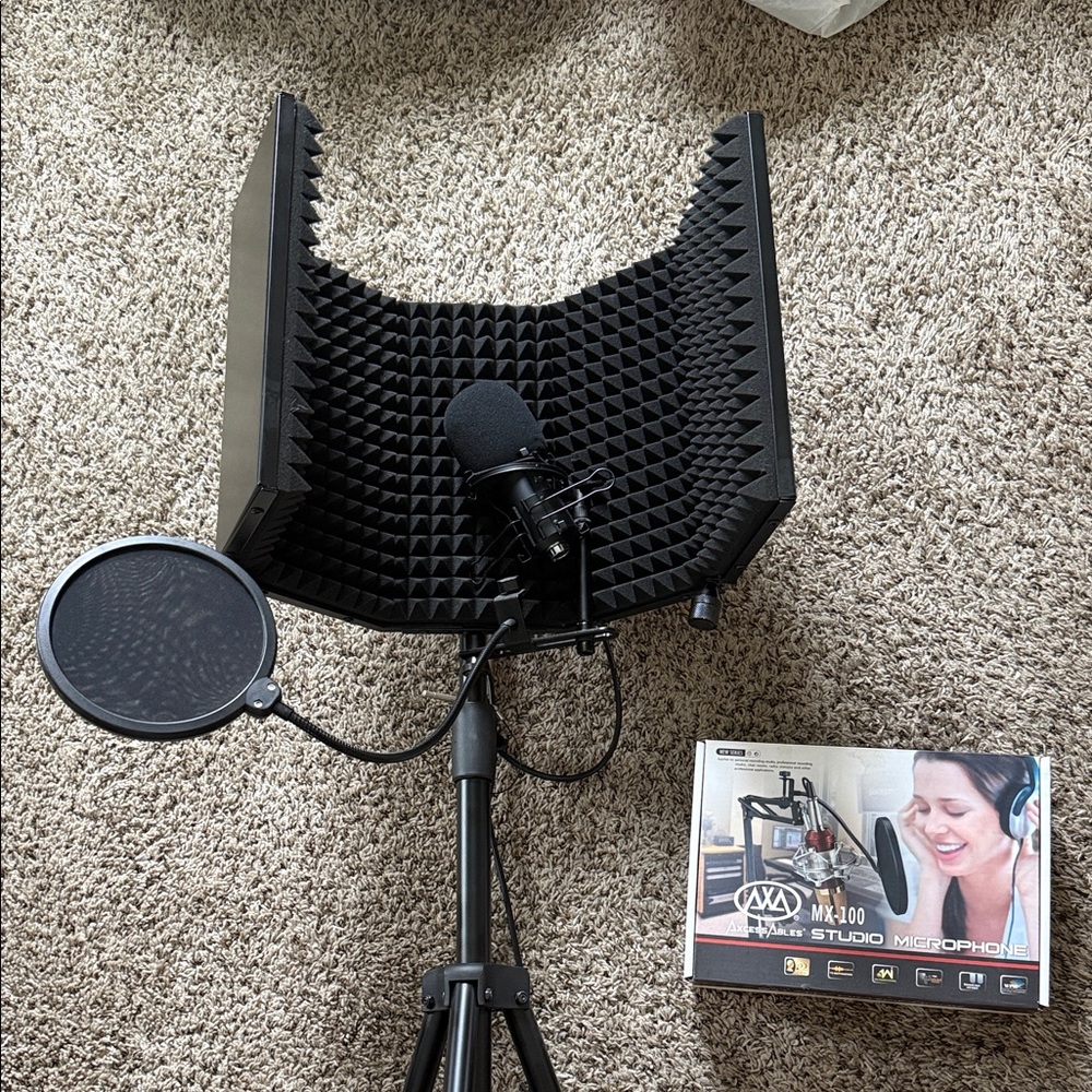 Black Studio Microphone Set